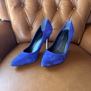Charles David Royal Blue Suede Heels